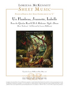 Un Flambeau, Jeannette, Isabelle Sheet Music